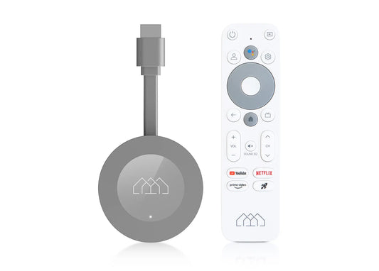 Homatics Dongle G 4K Google TV WiFi Mediaplayer with Voice Remote Control Grey