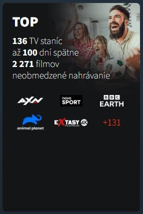 LEPSIA TV SK Top package for 3, 6 or 12 months