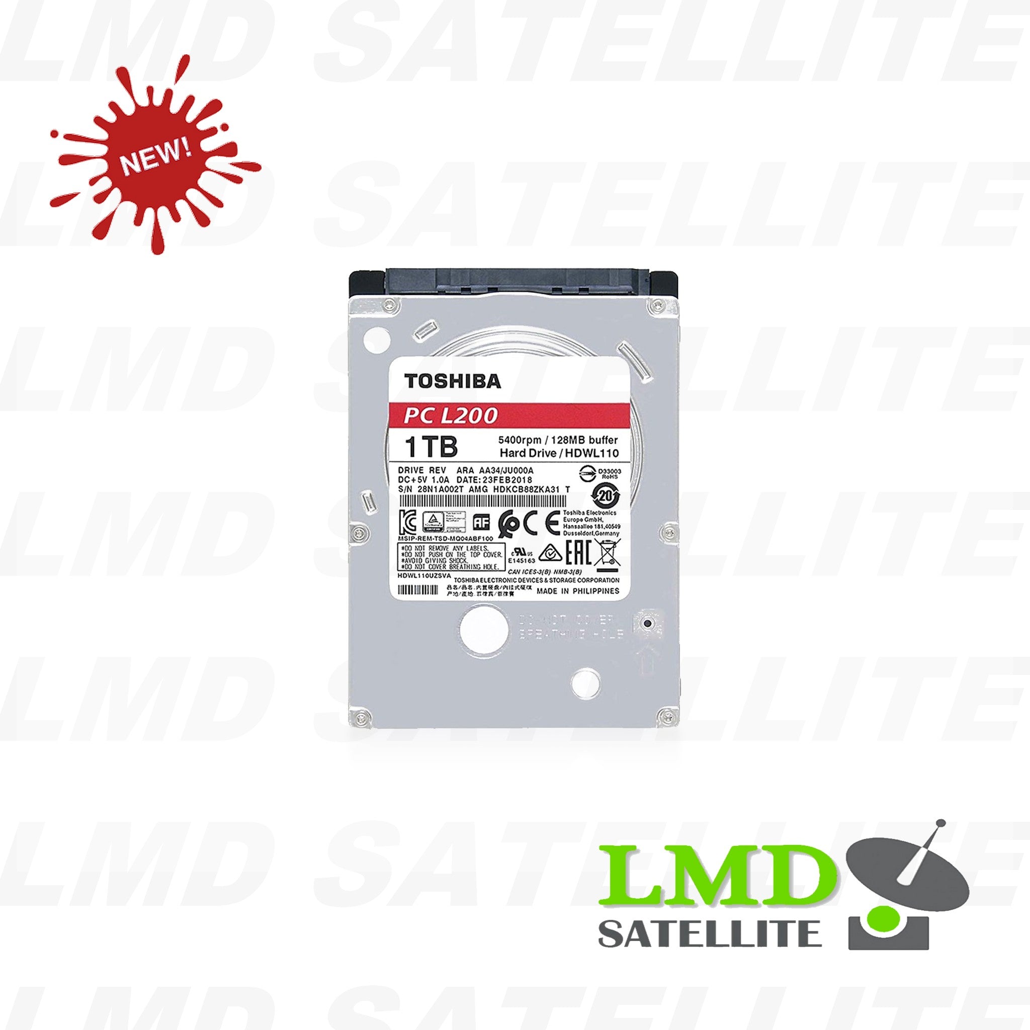 HDD 1TB 2.5 "5400rpm internal Toshiba Mobile L200