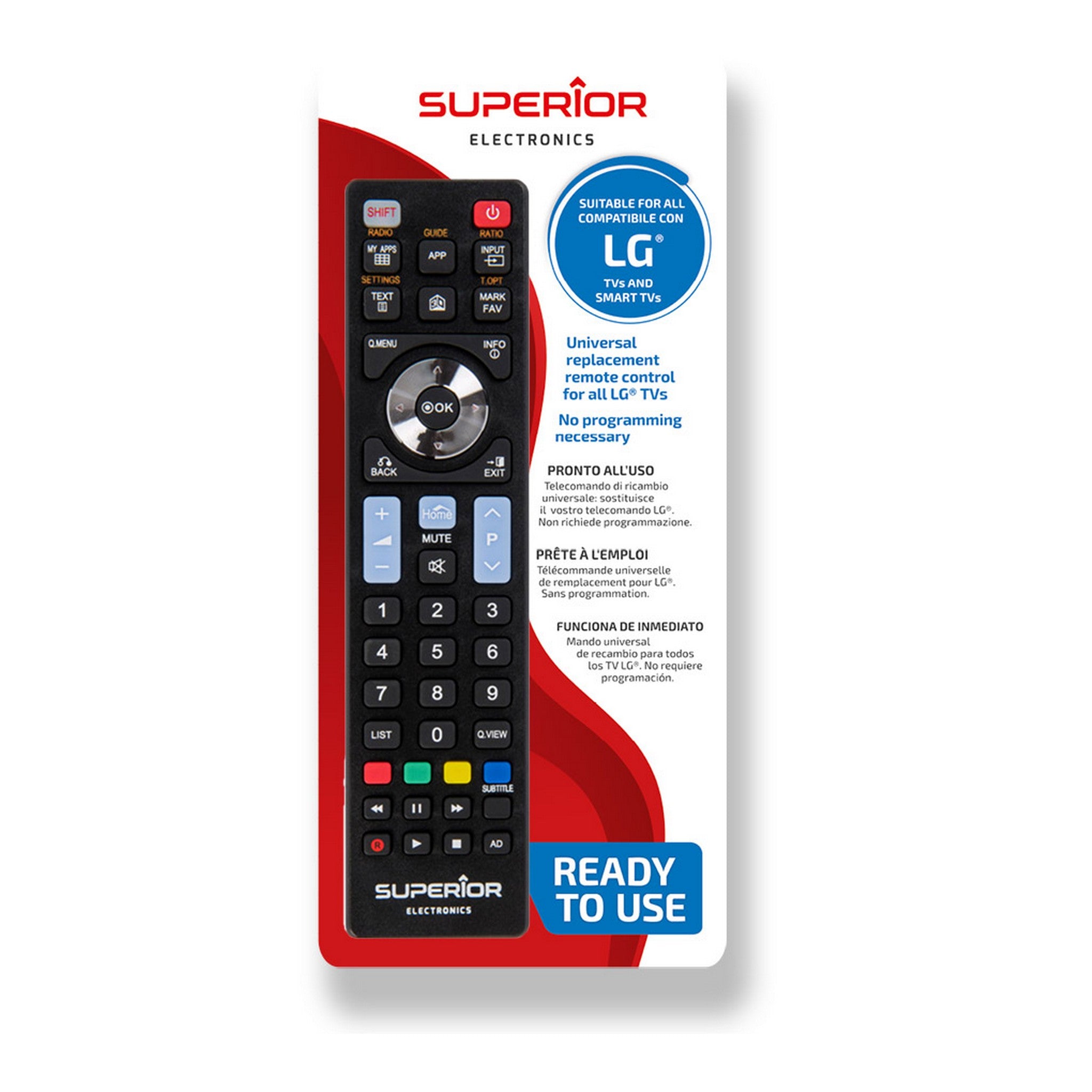 Superior LG Black + 2x AAA Alkaline batteries included