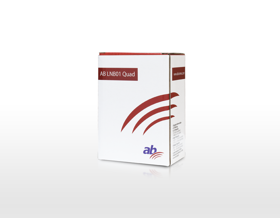 AB LNB Quad 0,1dB 4K LTE Filter Red Edition