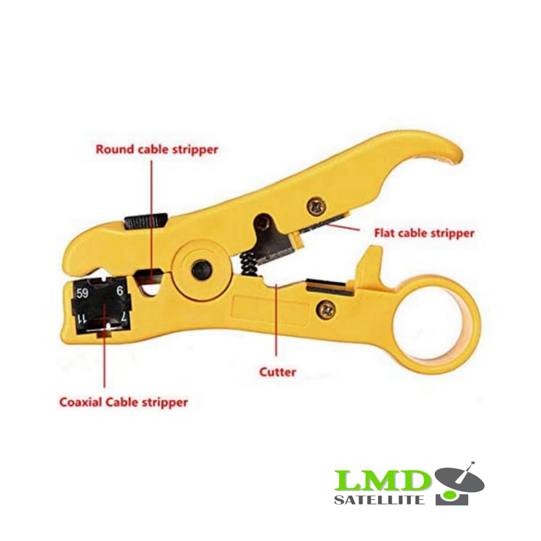 Wire Stripper, Rotary Coax Coaxial Cable Wire Cutter Stripping Tool RG59/6/7/11 Stripper, Wire Stripping Tool Wire Cutter