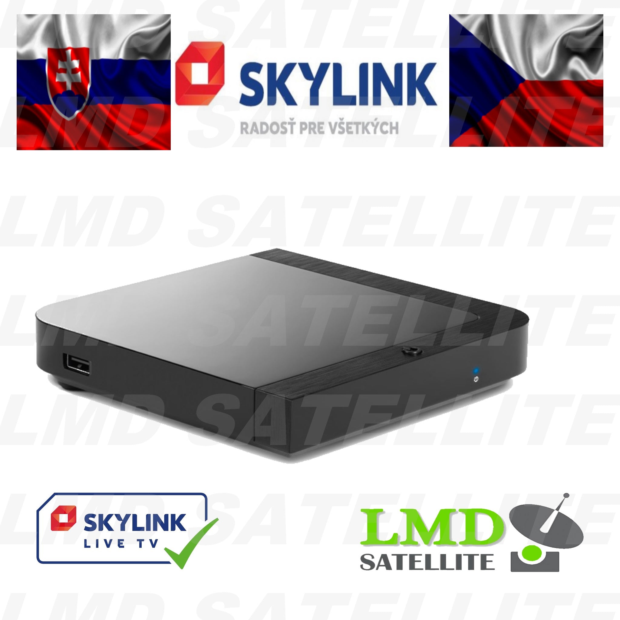KAON MZ-104 4K Skylink hybrid receiver with Skylink card