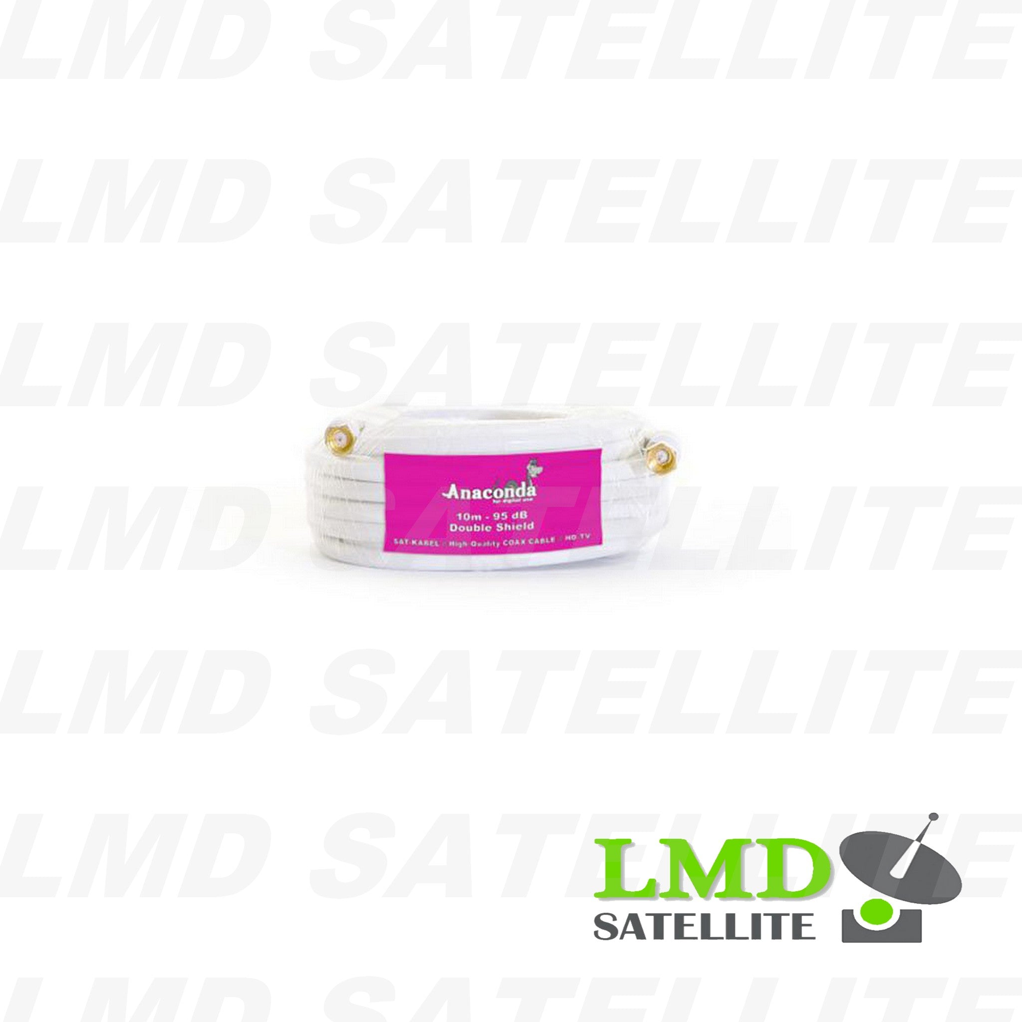 Coaxial cable Lokmann 95dB with copper core 10m