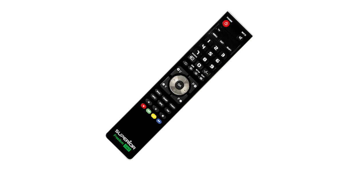 Superior Freedom 1in1 Black Programmable Remote Control+2x AAA Alkaline batteries included