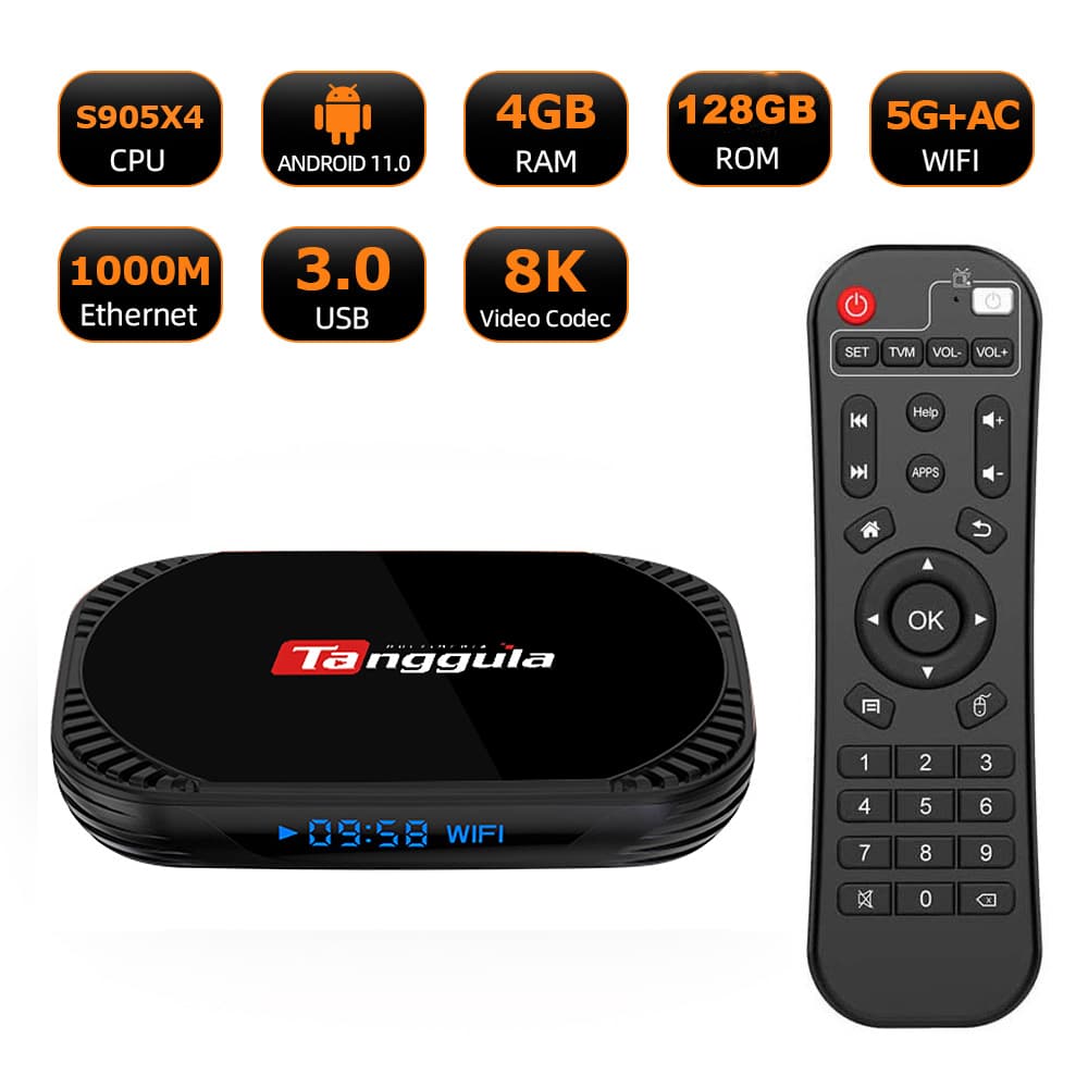Tanggula X5 128G best Android 11 OTT Box 2022