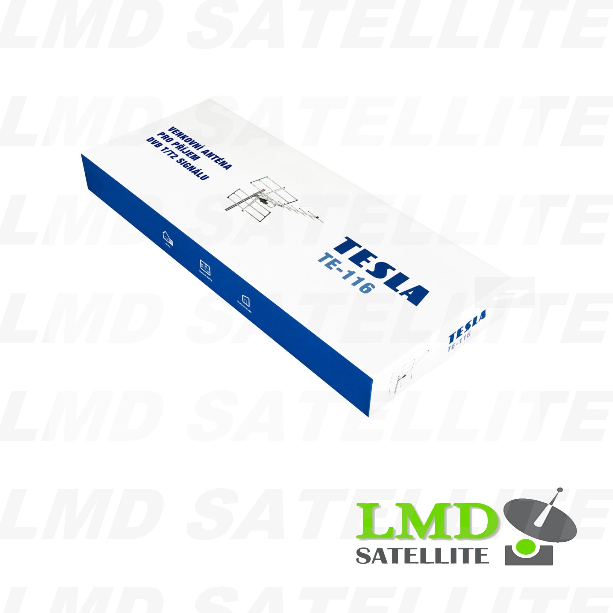 TESLA TE ‒ 116 - outdoor antenna for DVB ‒ T2 signal, 470‒790 MHz, 13 dBi