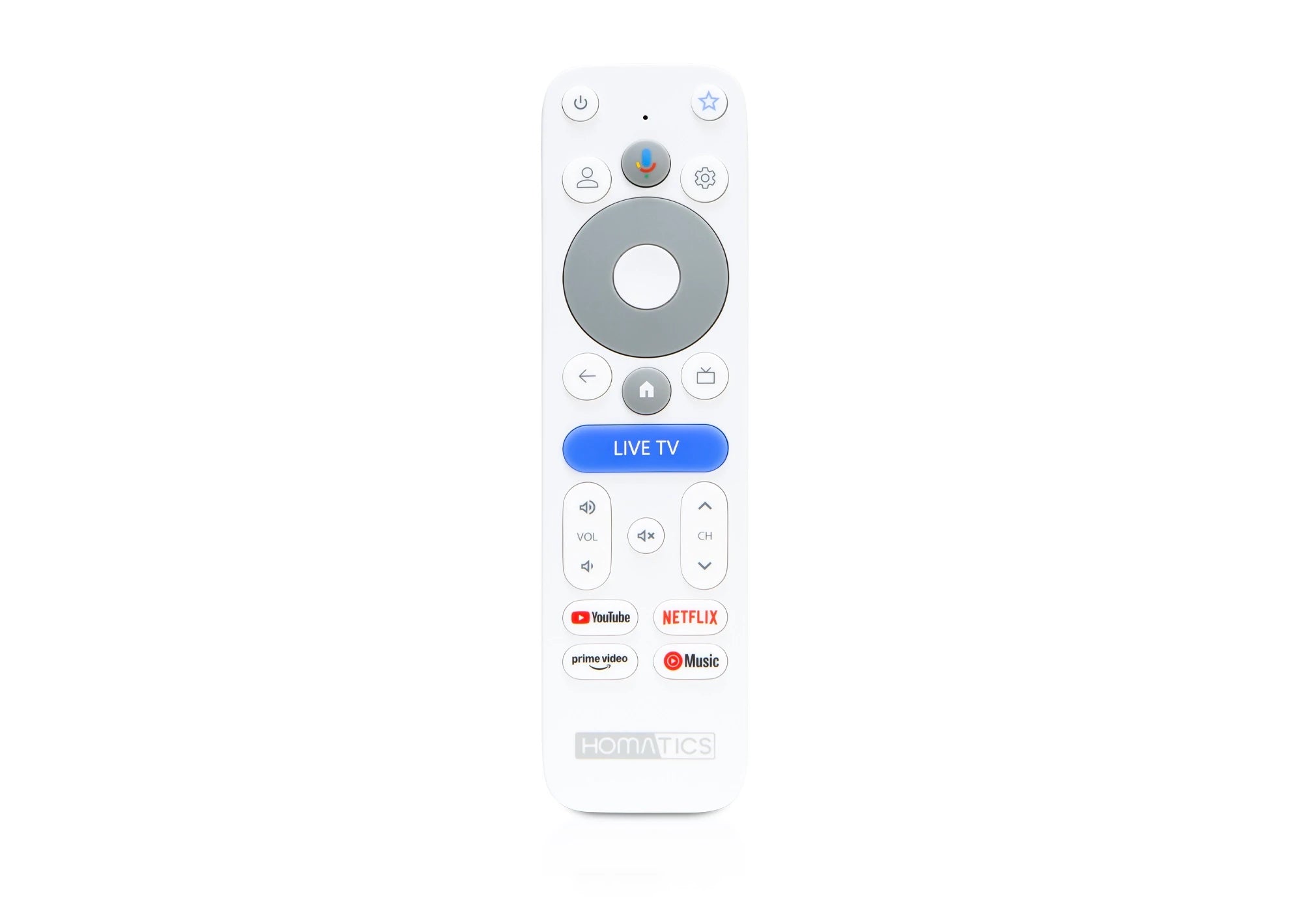 Homatics Dongle 4K V2 AI-SR Google TV 14 2GB DDR 32GB Flash Wi-Fi 6 Dual Band 2.4G/5 GHz
