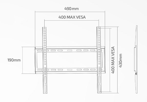 TV Wall Mount 32-55 Fixed Extra Slim LCD/LED/PLASMA TVs