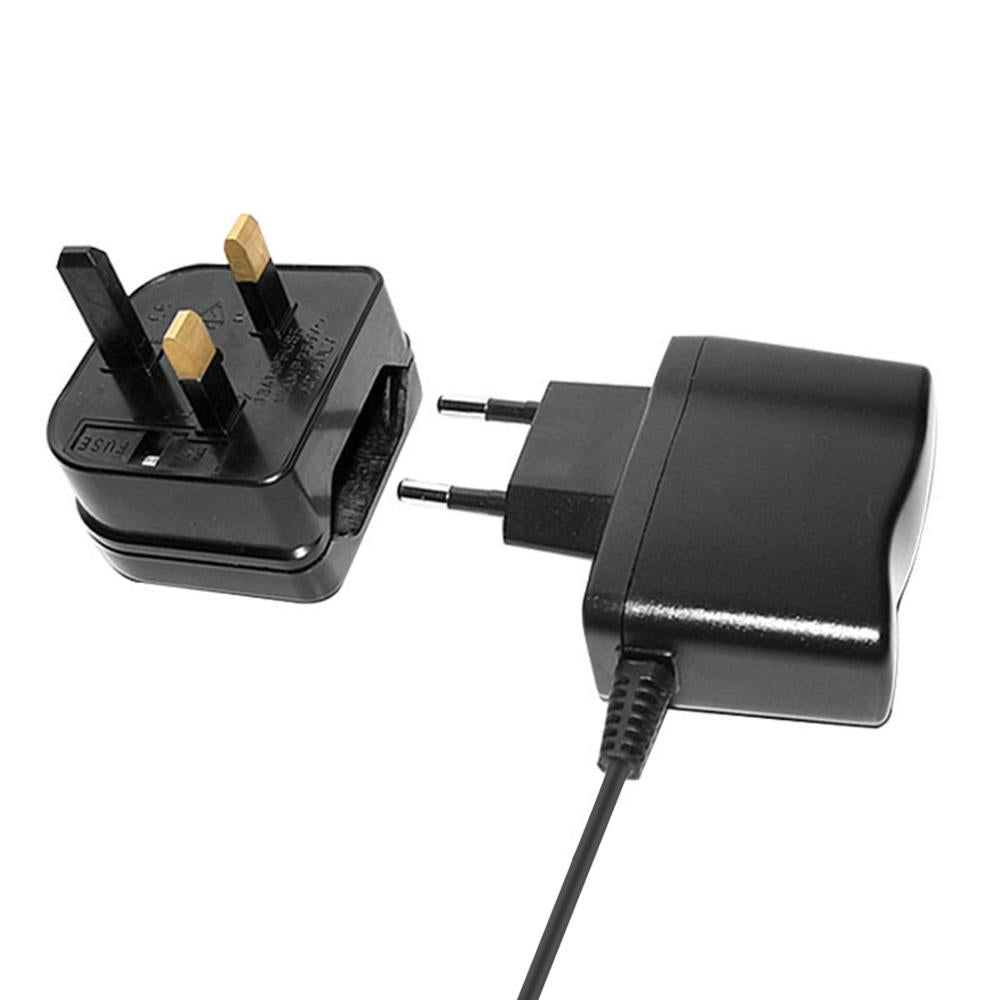 50x EU 2 Pin to UK BS5732 3 Pin Main Power Plug Adapter Black  with 5A Fused UK