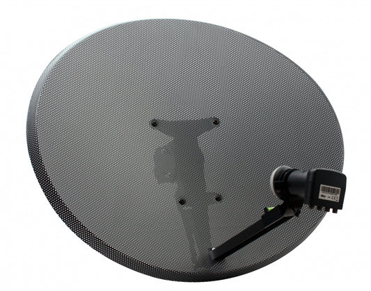 80cm Zone 2 Satellite Dish and MK4 Quad LNB for Sky, Freesat, Polsat, Skylink etc.