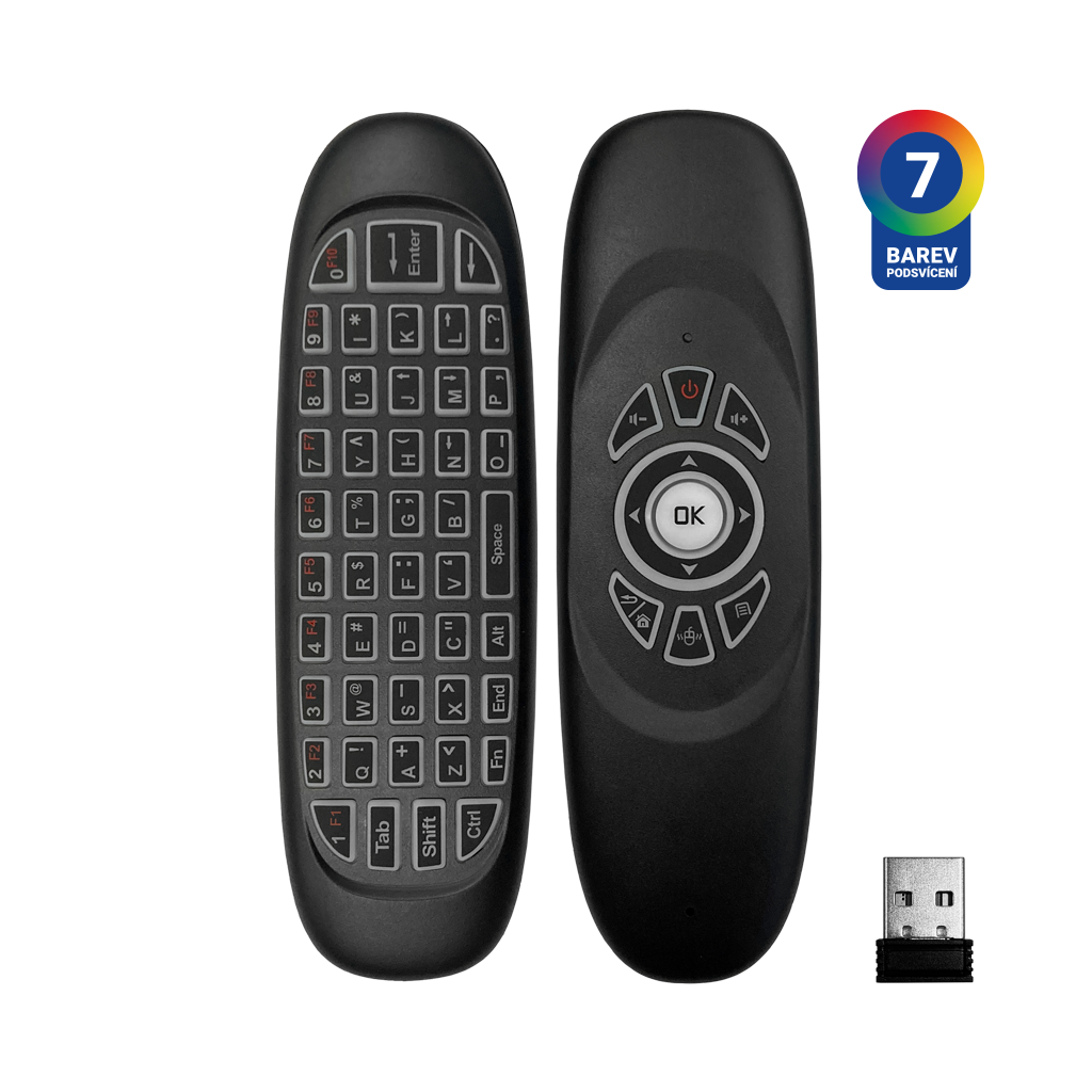 TESLA DEVICE WK180 - 2IN1 WIRELESS KEYBOARD WITH REMOTE CONTROL