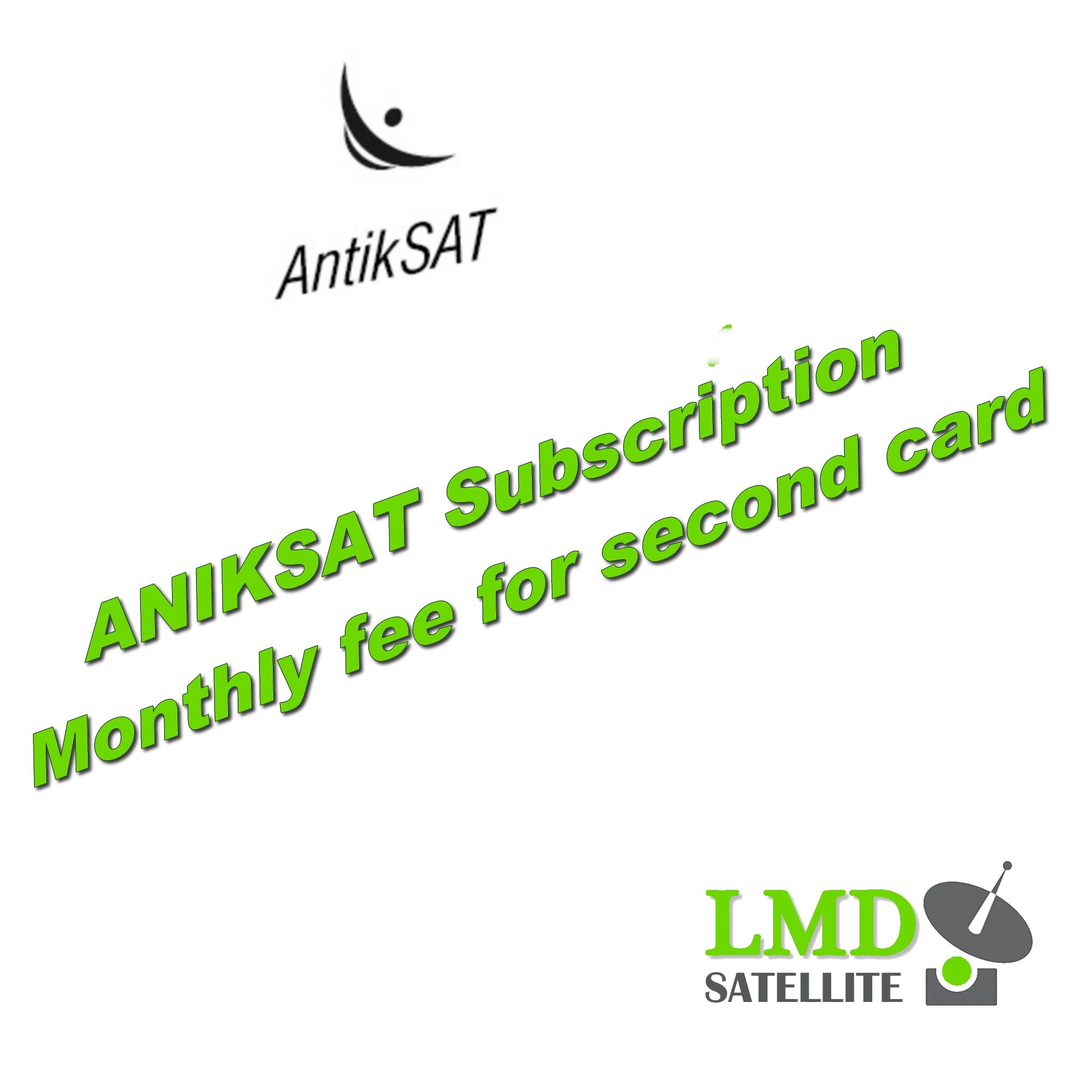 ANTIKSAT Subscription Monthly fee for second card 3,6 or 12 months