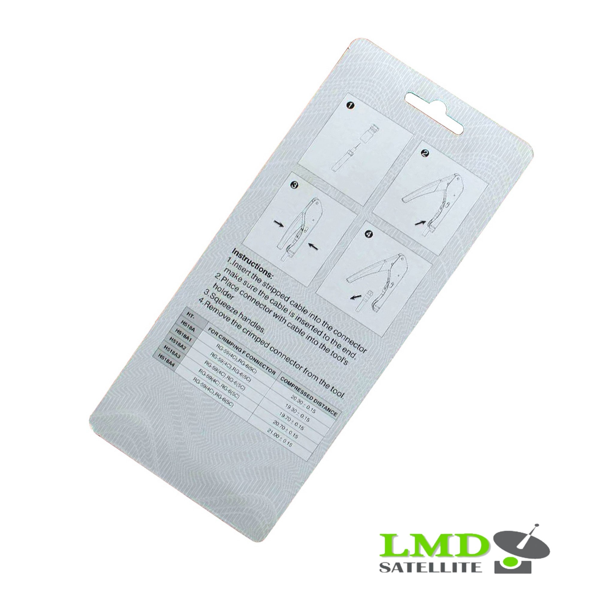 CATV Coaxial Cable Compression Tool for RG59 RG6 Compression F Connector