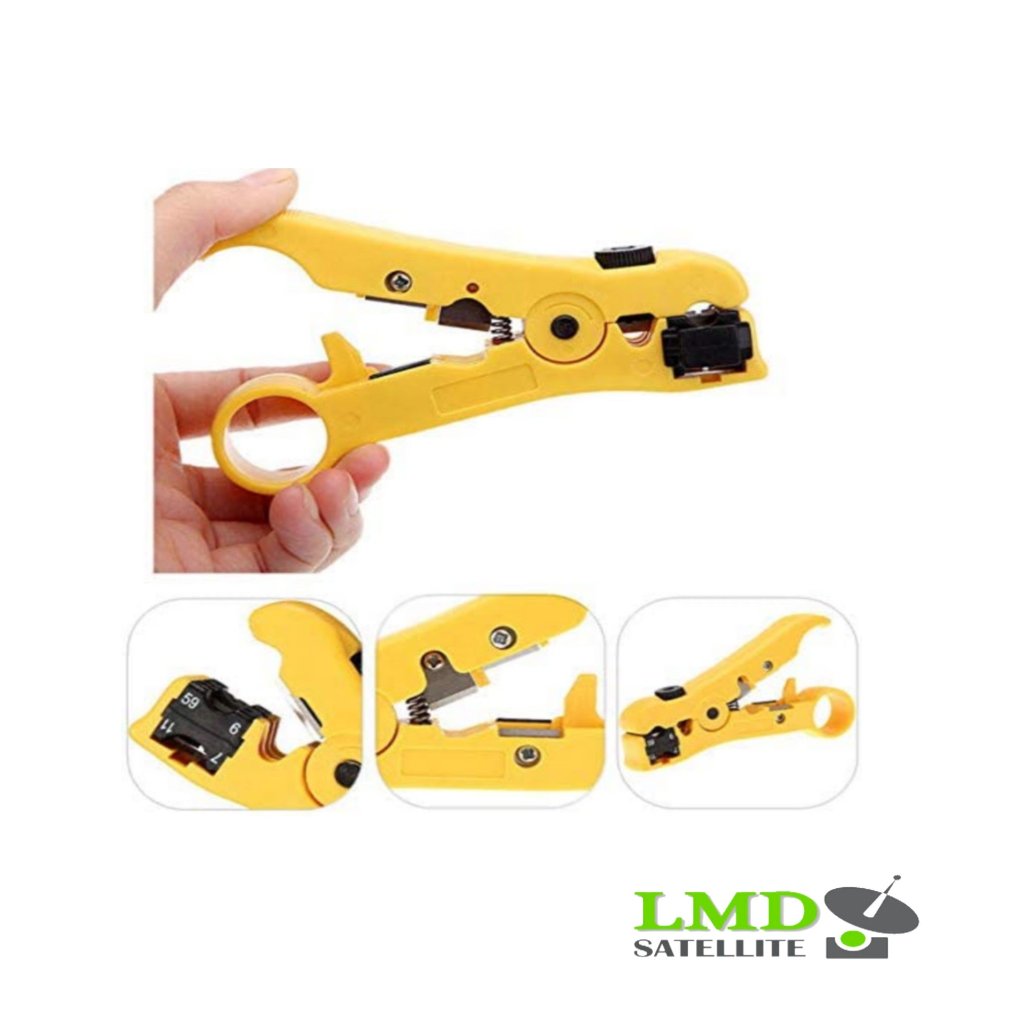 Wire Stripper, Rotary Coax Coaxial Cable Wire Cutter Stripping Tool RG59/6/7/11 Stripper, Wire Stripping Tool Wire Cutter