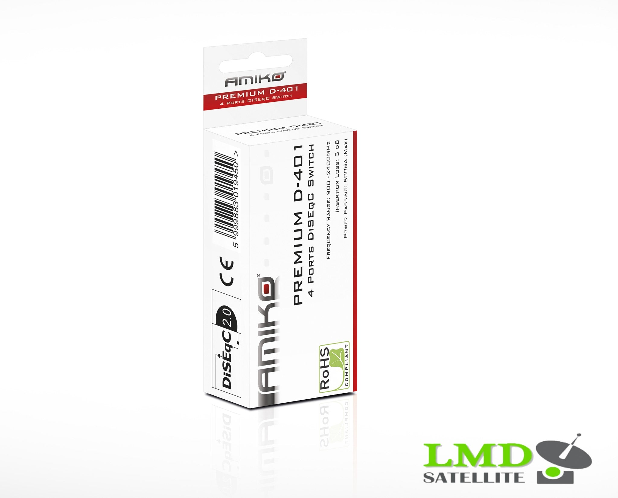 AMIKO 4 WAY DISEQC PREMIUM D-4/1 OUTDOOR SWITCH (4X1)
