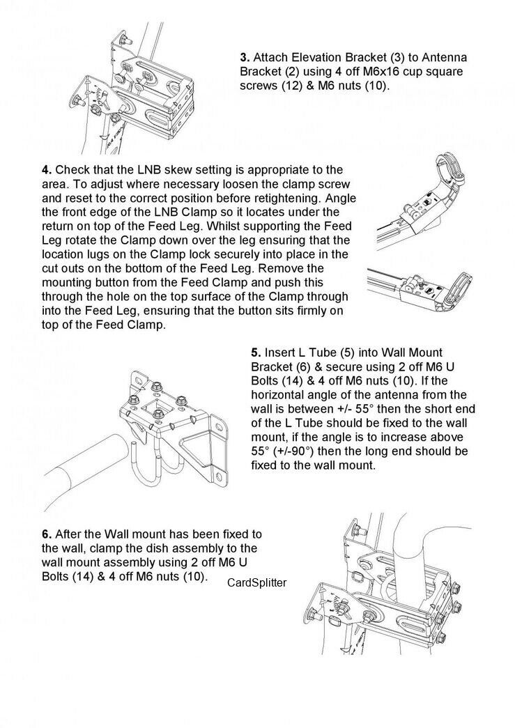 80cm Zone 2 Satellite Dish and MK4 Quad LNB for Sky, Freesat, Polsat, Skylink etc.