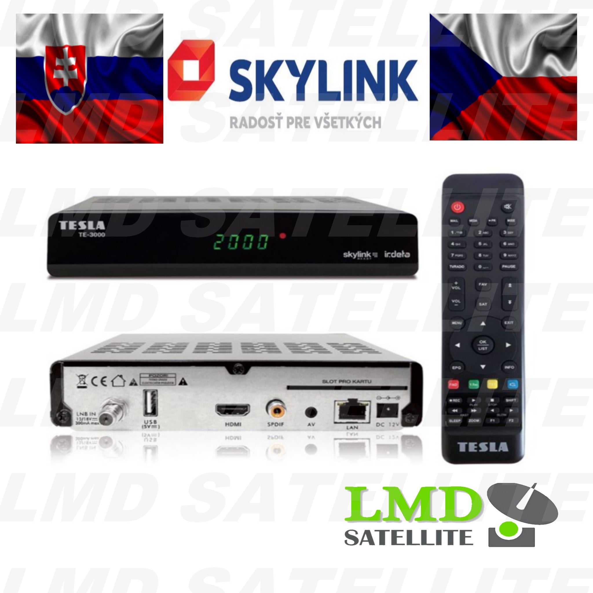 TESLA TE-3000 Skylink Ready satellite receiver IRDETO