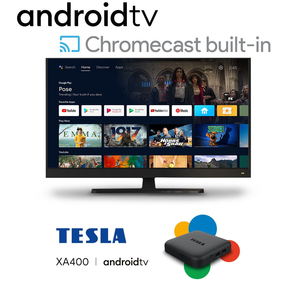 TESLA MEDIABOX XA400 ANDROID TV UHD MULTIMEDIA PLAYER