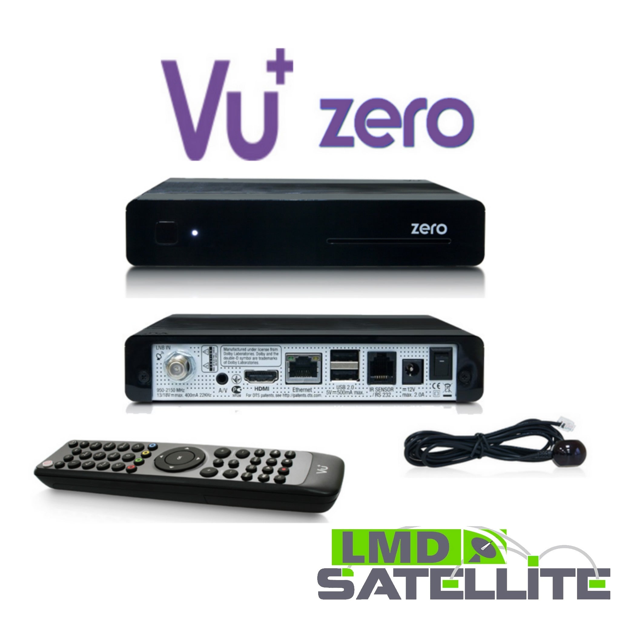 VU+ ZERO Black Full HD 1080p*DVB-S2 HD*USB*RS232*LAN*MIPS CPU