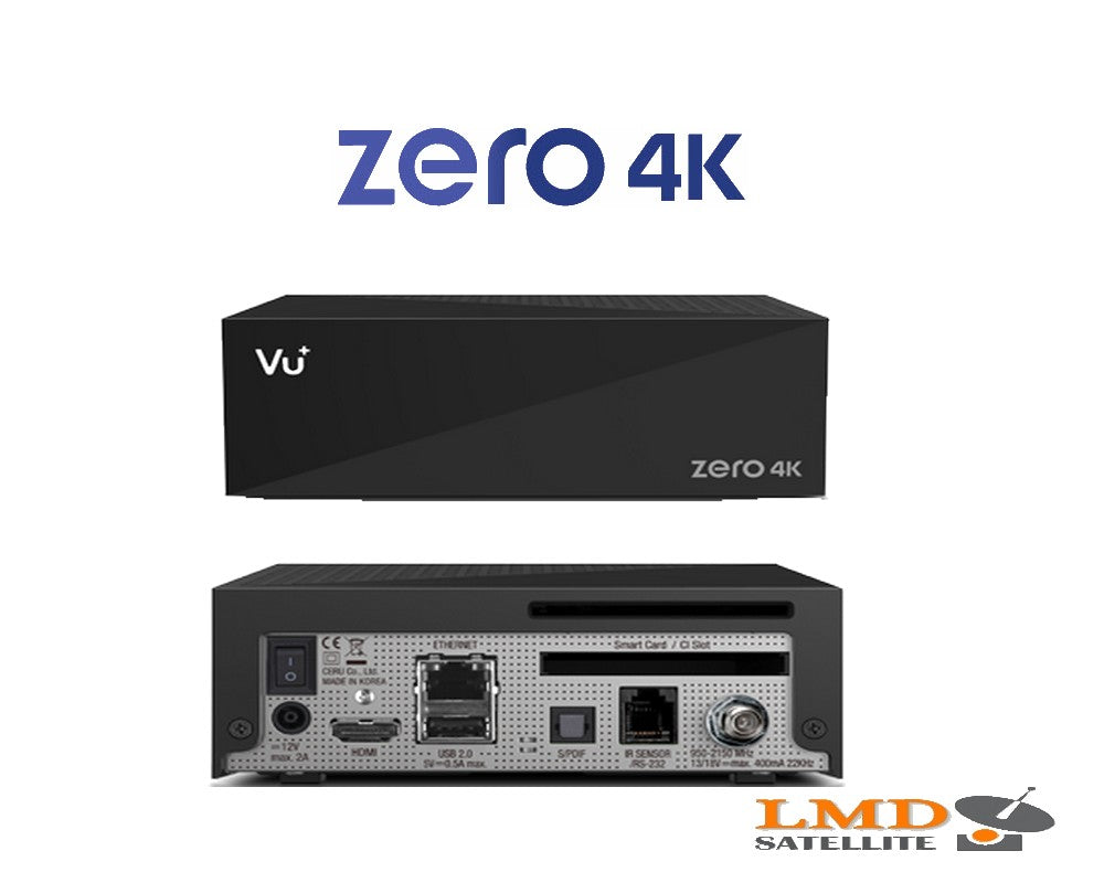 VU+ ZERO 4K 1x Single DVB-S2X UHD 2160p Linux Enigma2 CI CA